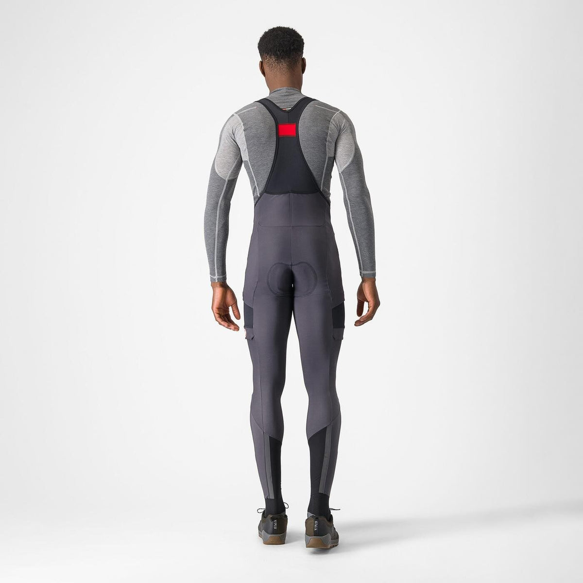 Pantaloni lungi cu bretele Castelli Unlimited Trail Antracit