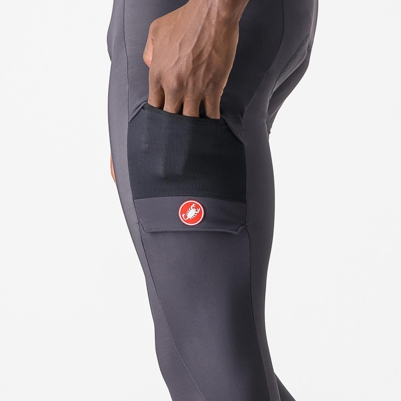 pantalon lungi cu bretele castelli unlimited trail antracit m 3