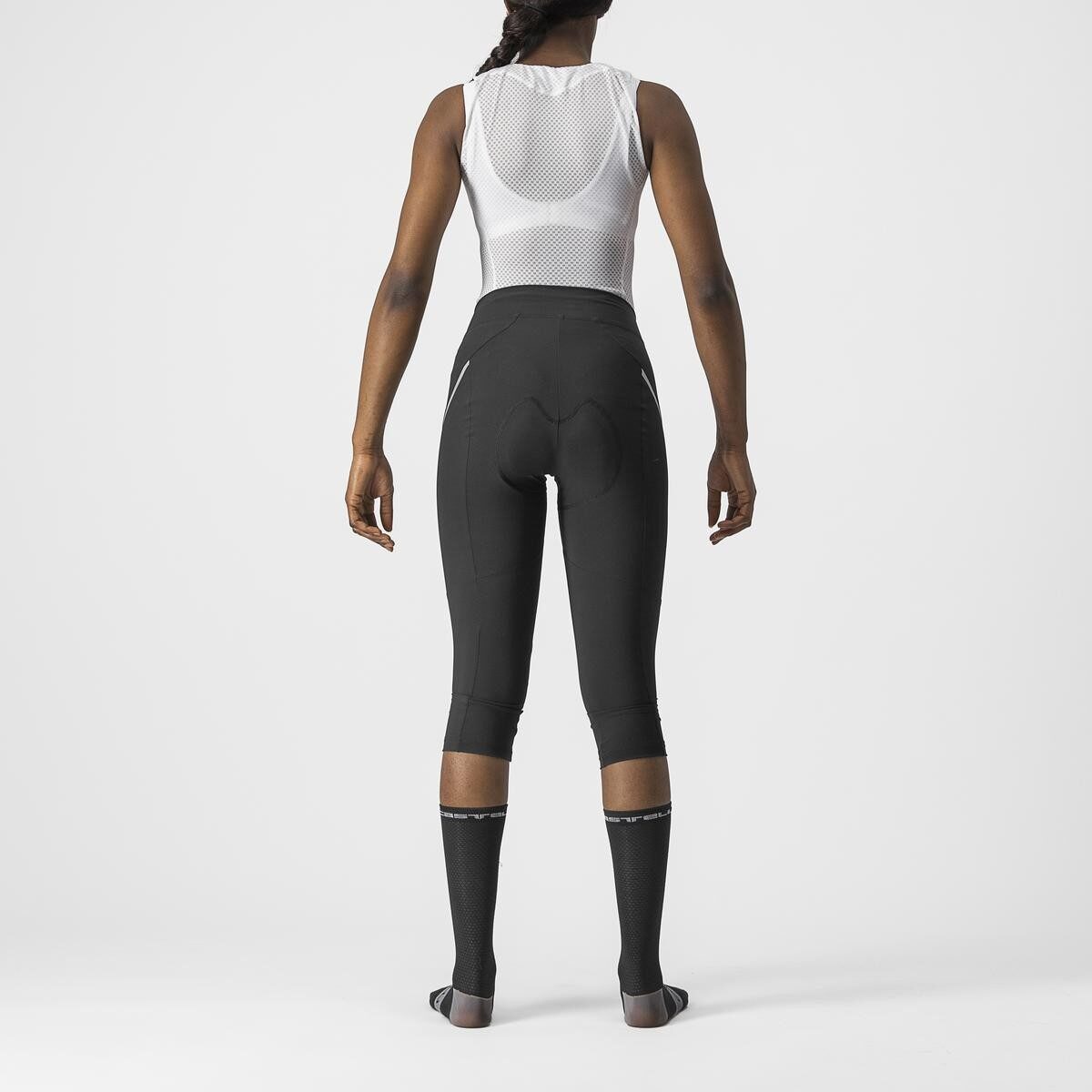pantaloni 3 4 castelli velocissima 3 knicker de dama negru argintiu s