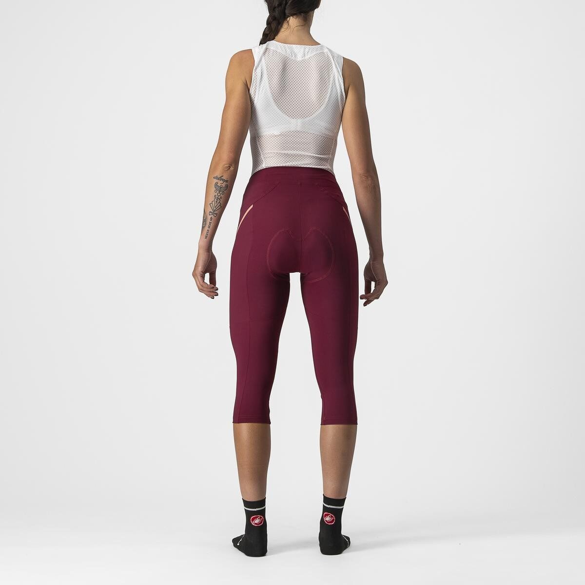pantaloni 3 4 castelli velocissima 3 knicker de dama visiniu roz m 1