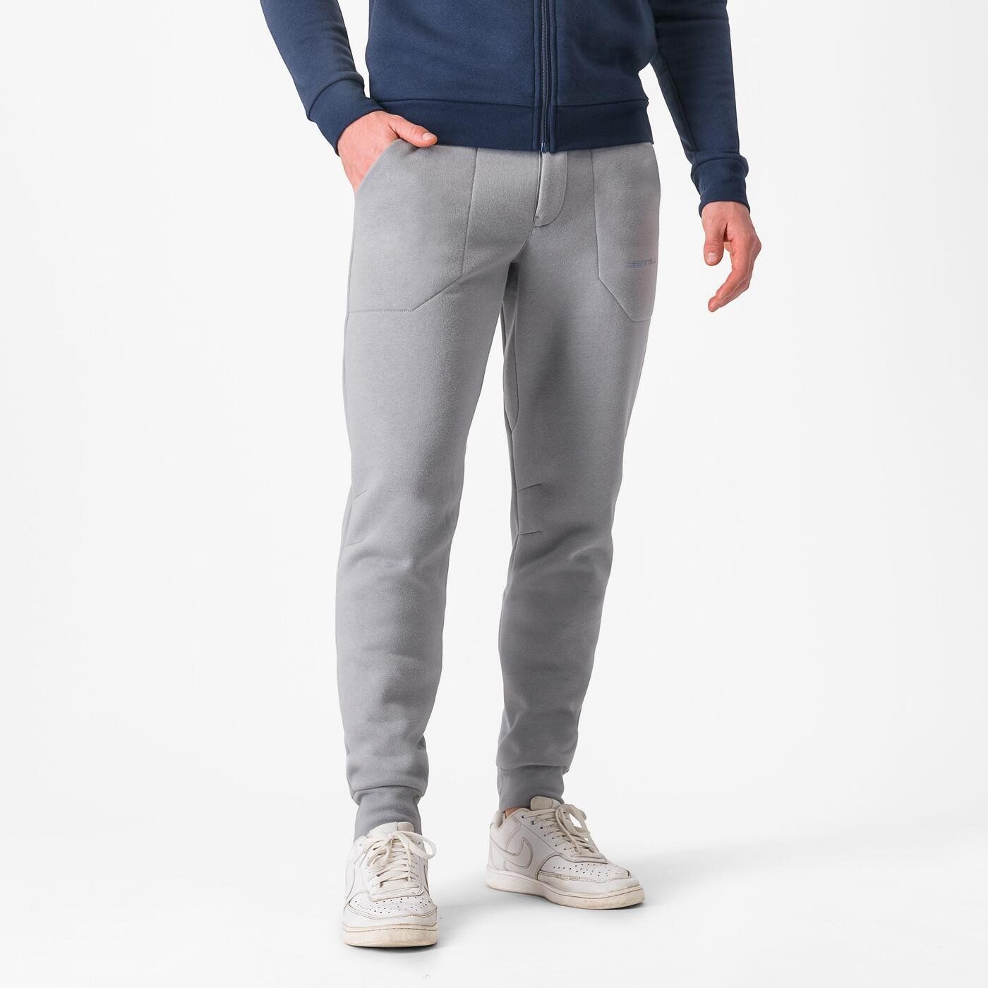 pantaloni castelli classico lounge gri l