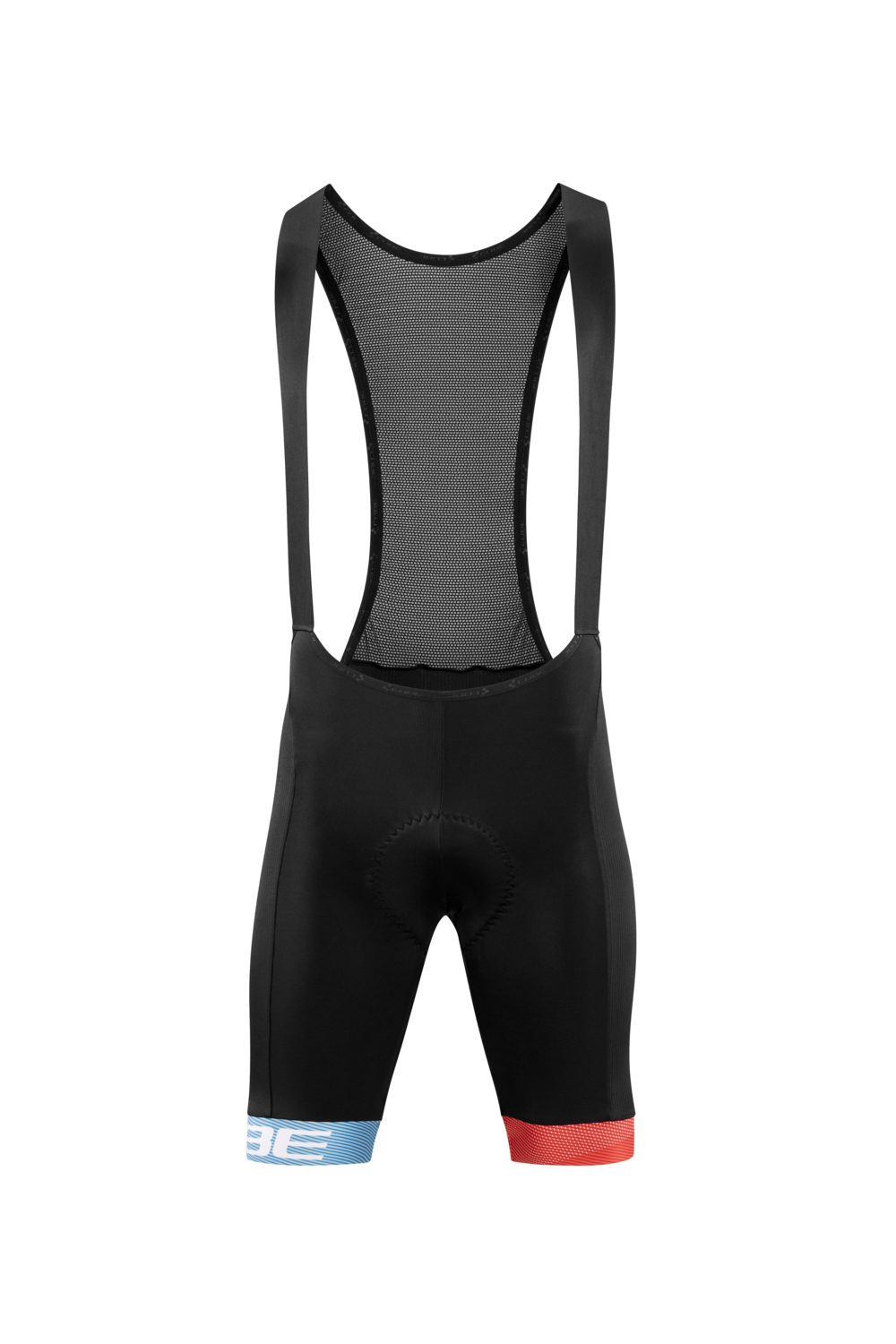 Pantaloni Ciclism CUBE Teamline Bib Shorts Black Blue Red