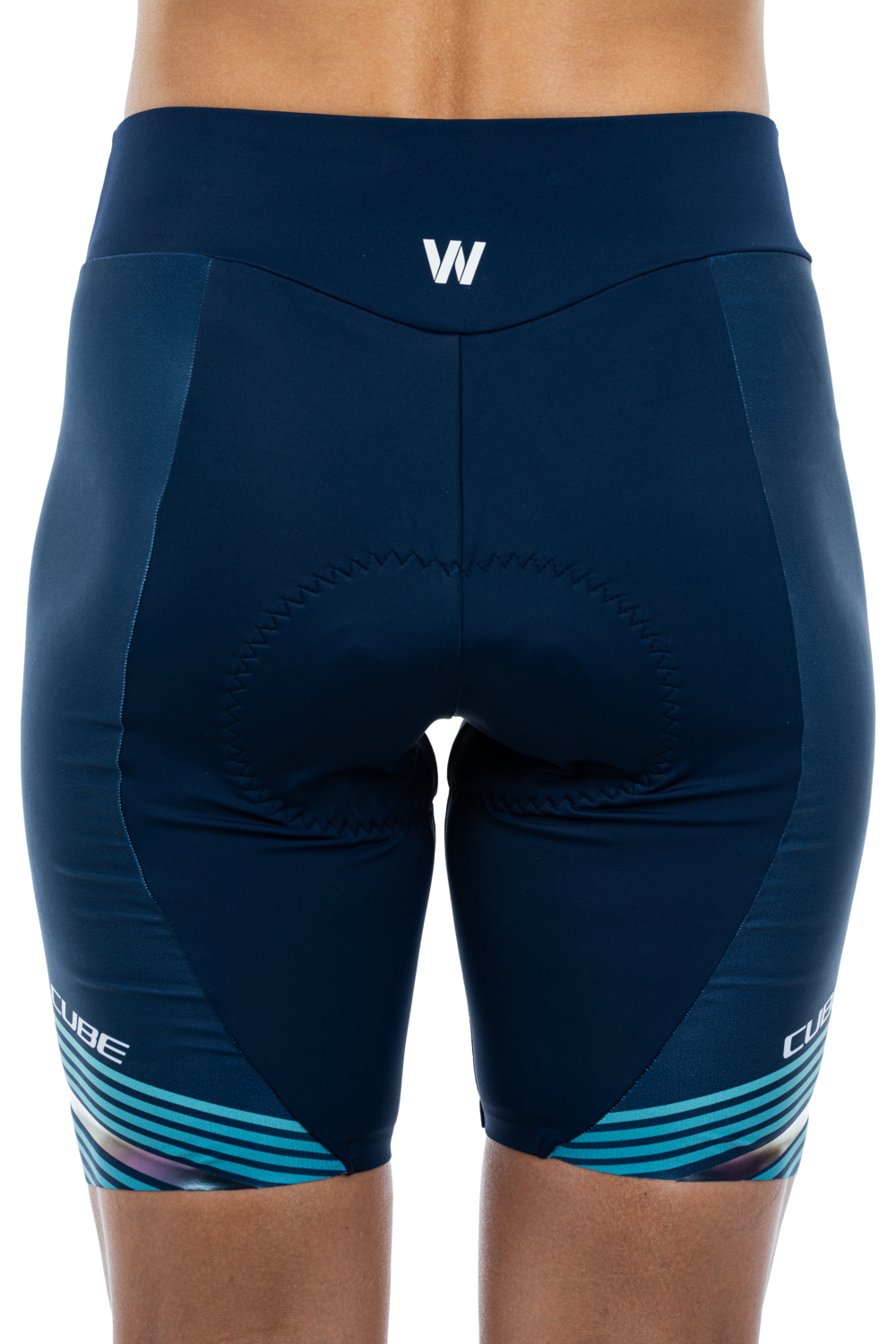 Pantaloni Ciclism CUBE Teamline WS Bib Shorts Blue Mint