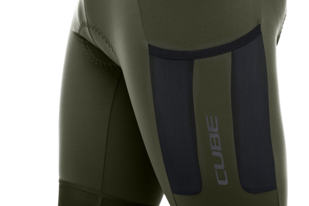 Pantaloni CUBE Blackline Bib Shorts Cargo Olive