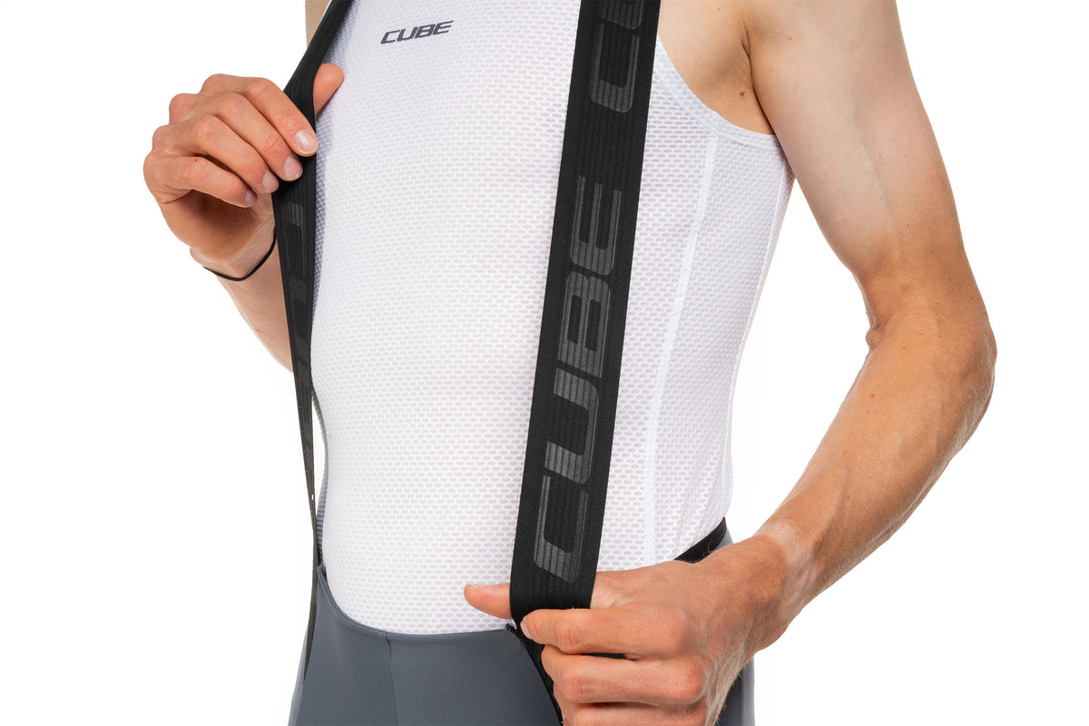 Pantaloni CUBE Gravel Bib Short Cargo Dark Blue