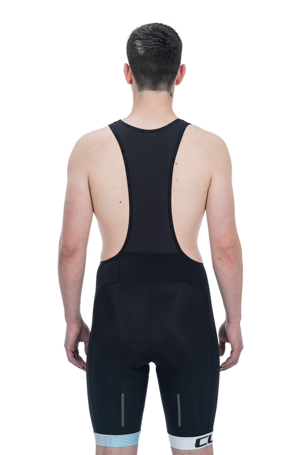 Pantaloni CUBE Teamline Bib Shorts Black White