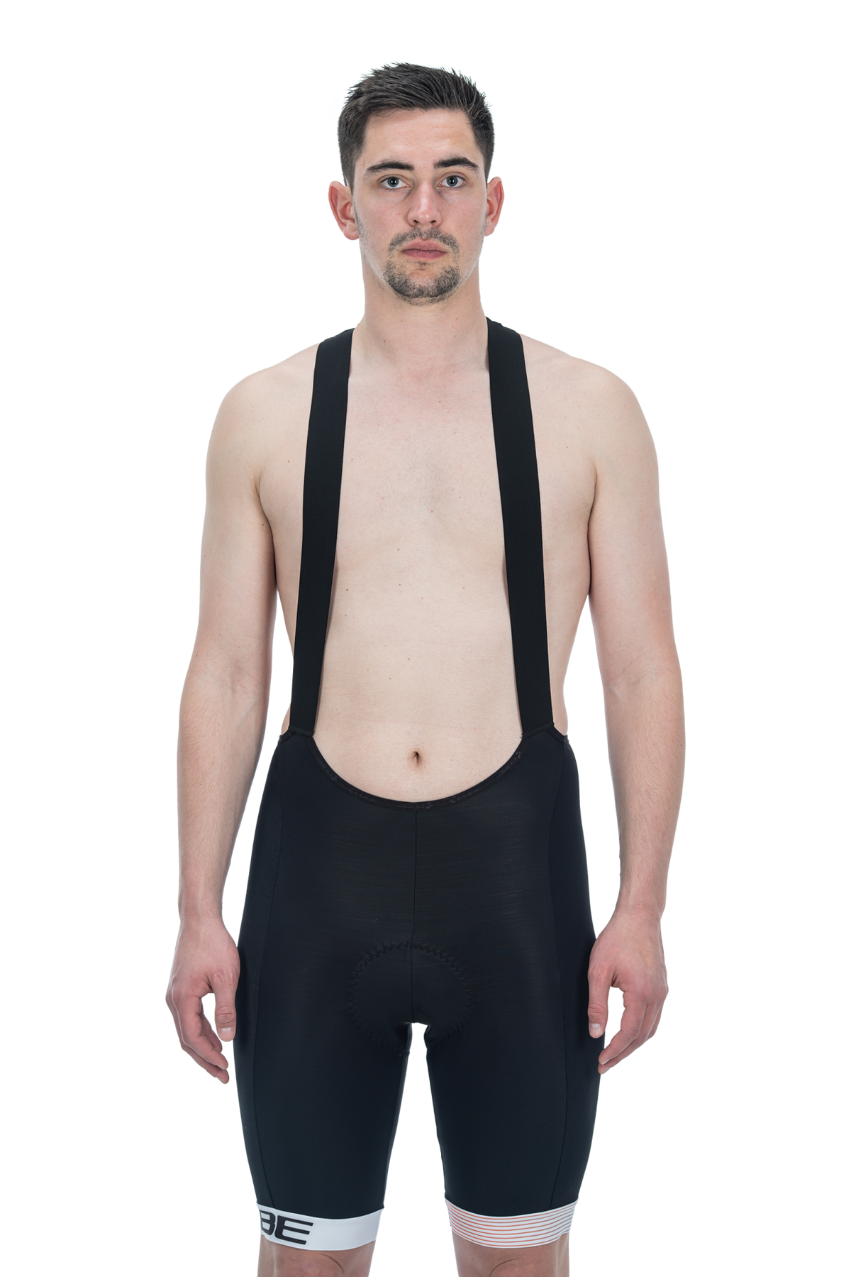 Pantaloni CUBE Teamline Bib Shorts Black White
