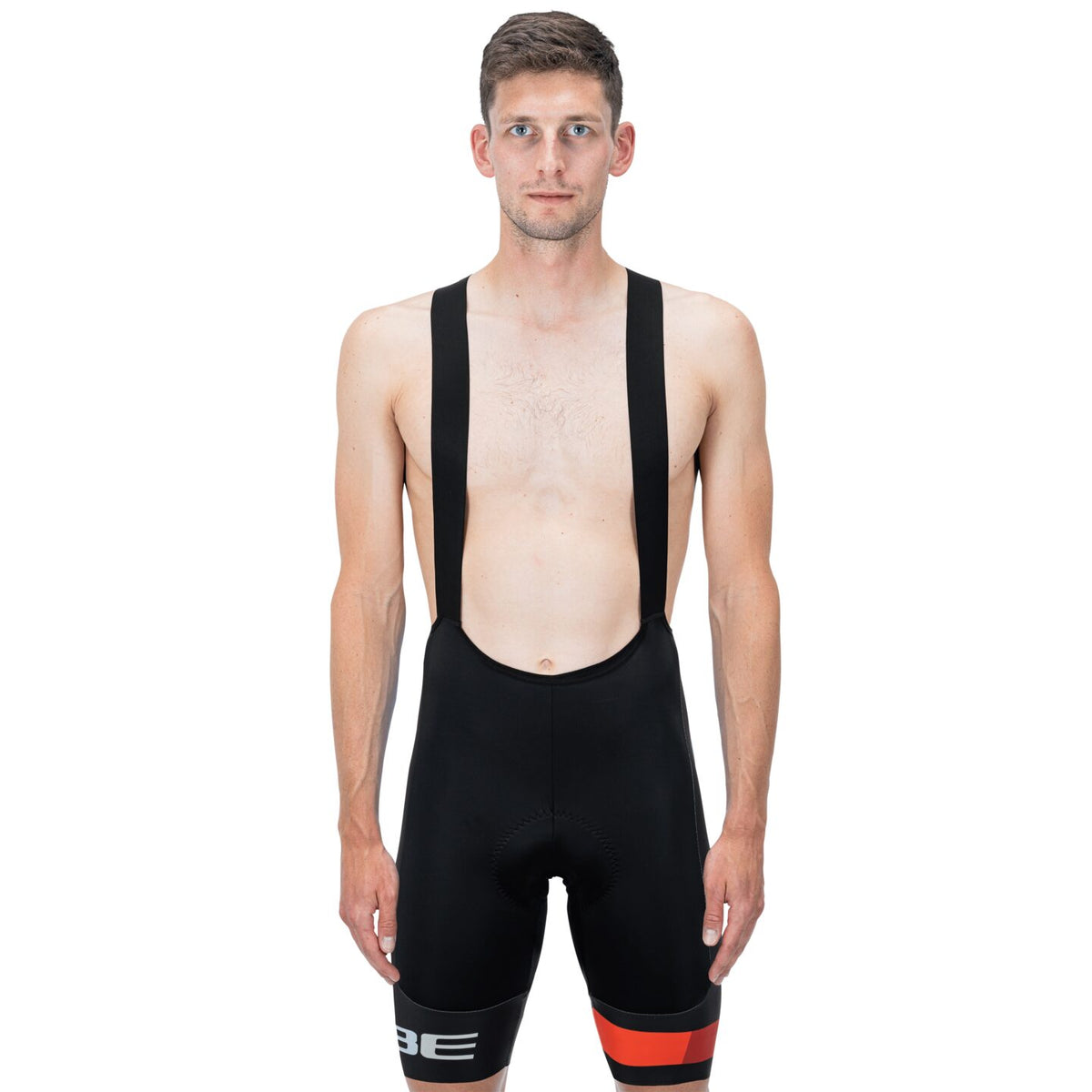 Pantaloni CUBE Teamline Bib Shorts Pro Black Red