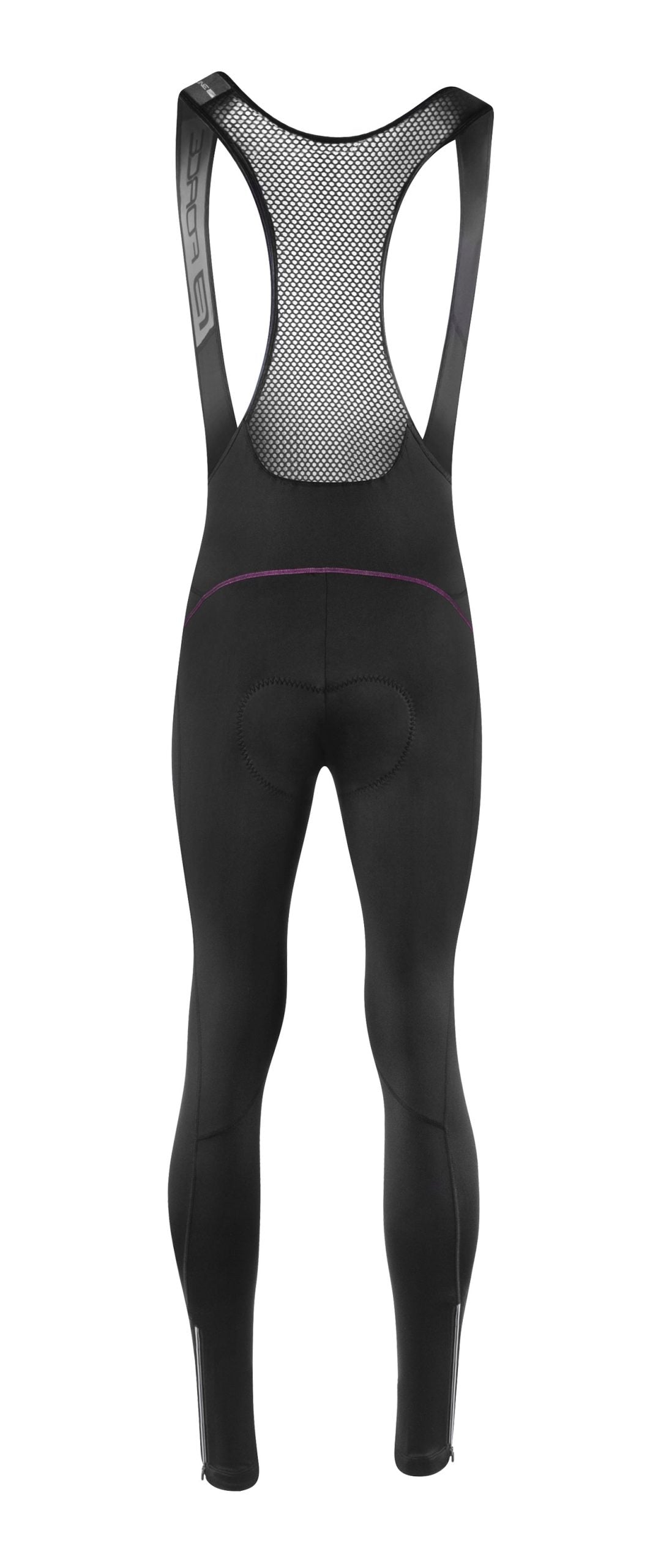 Pantaloni de dama cu bretele si bazon Force Reflex Line negru/roz XS