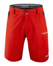Pantaloni Force Blade MTB cu sub-pantaloni cu bazon rosu XXL