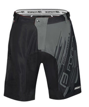 pantaloni force downhill mtb cu sub pantaloni cu bazon negru gri xs