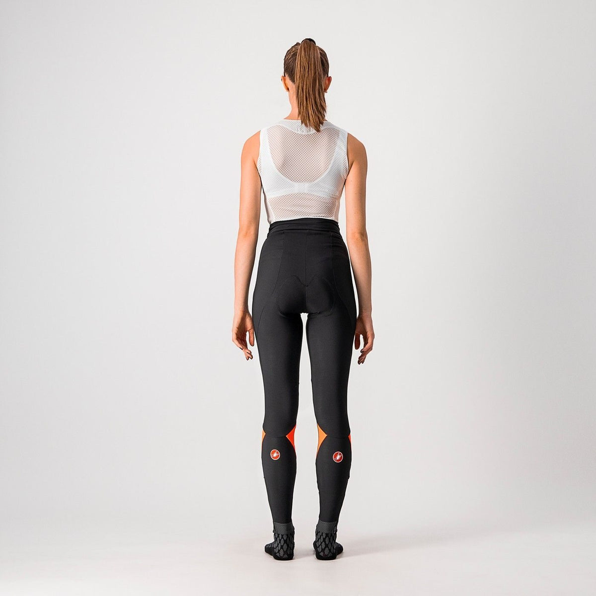 Pantaloni lungi Castelli Velocissima de dama Negru/Roz