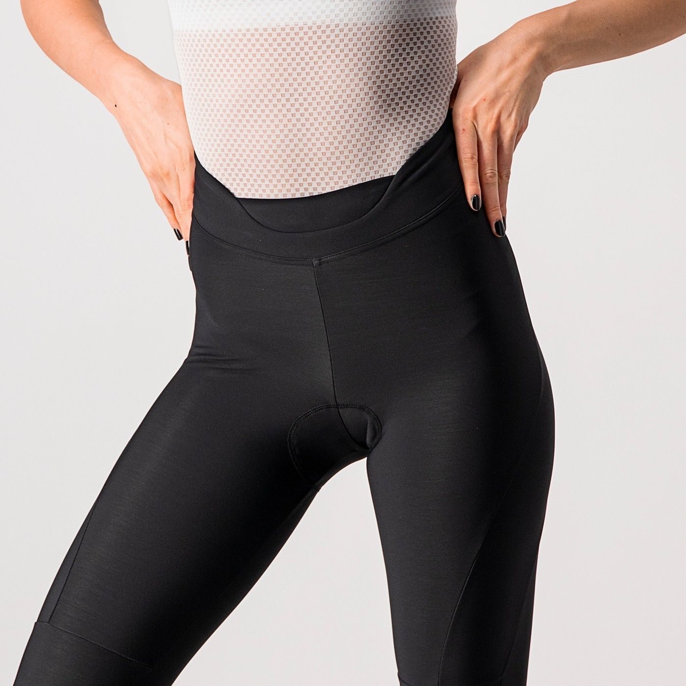 pantaloni lungi castelli velocissima de dama negru roz l 3