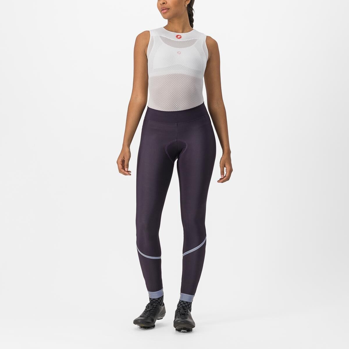 pantaloni lungi castelli velocissima thermal dark night shade silver reflex s