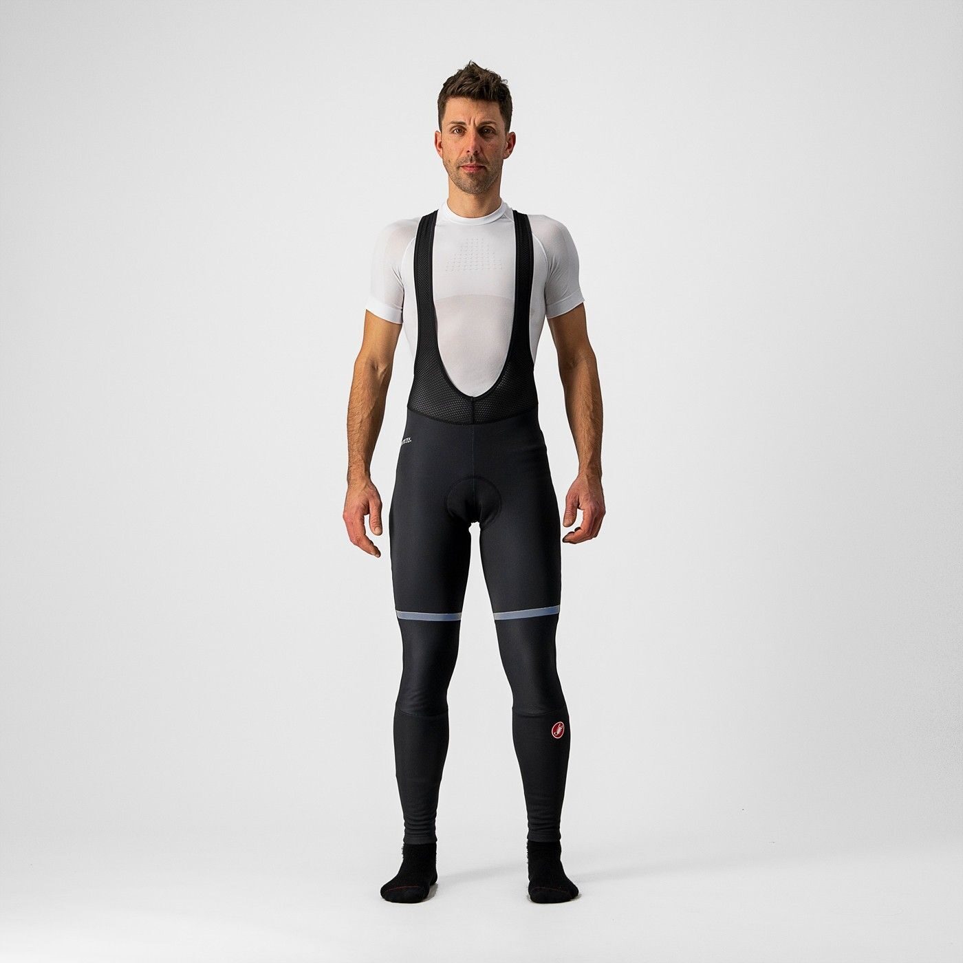 pantaloni lungi cu bretele castelli polare 3 negru l 2