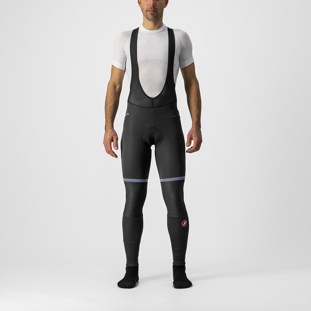 pantaloni lungi cu bretele castelli polare 3 negru s