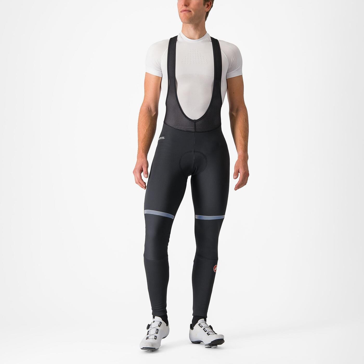 pantaloni lungi cu bretele castelli polare 3 negru xs