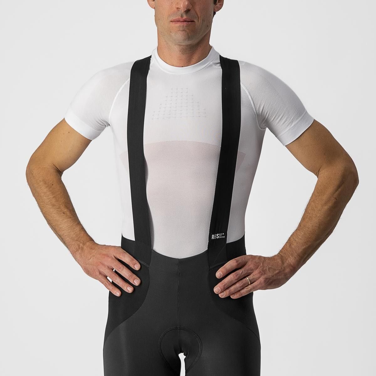pantaloni lungi cu bretele castelli sorpasso ros negru argintiu reflex m 4