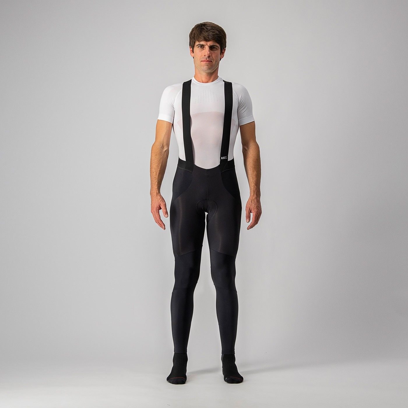pantaloni lungi cu bretele castelli sorpasso ros negru m 2