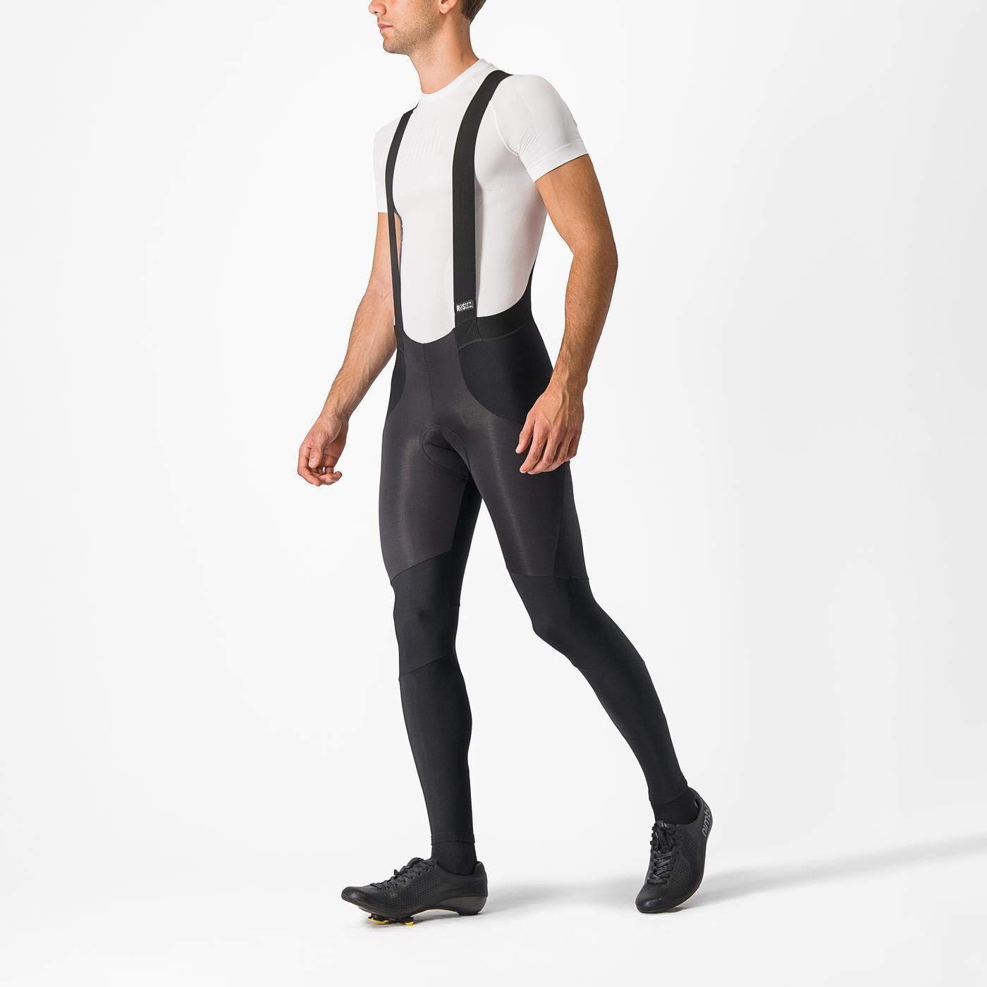 pantaloni lungi cu bretele castelli sorpasso ros negru s 2