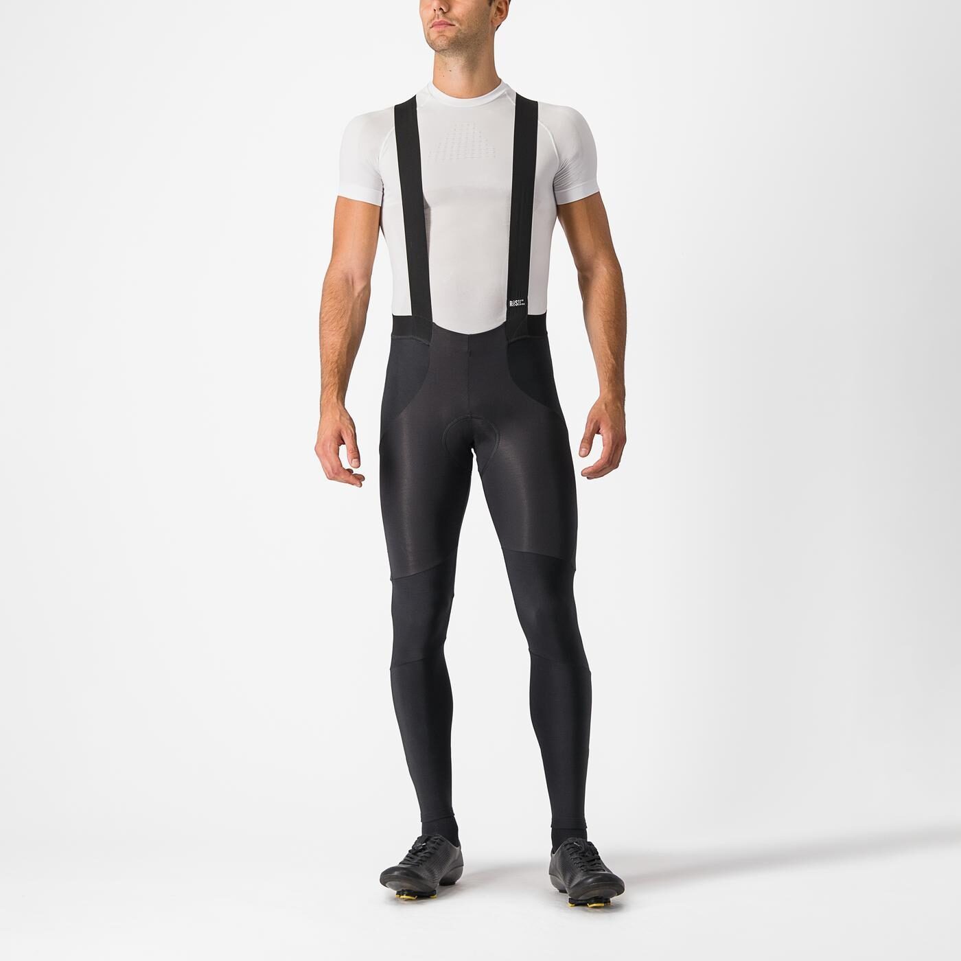 pantaloni lungi cu bretele castelli sorpasso ros negru s