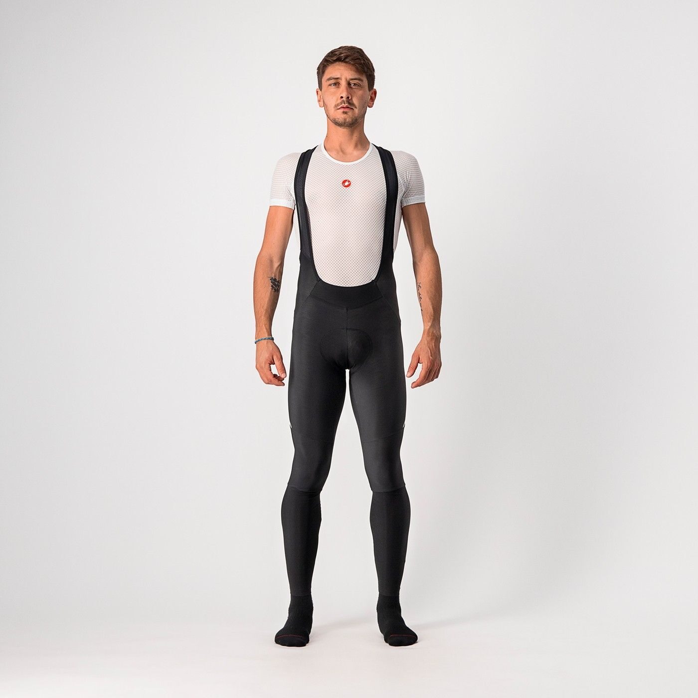 pantaloni lungi cu bretele castelli velocissimo 5 negru gri m 2
