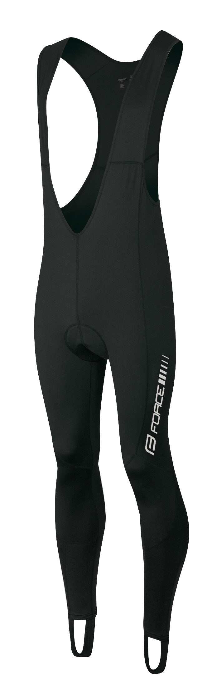 Pantaloni lungi cu bretele si bazon Force Z68 negri M
