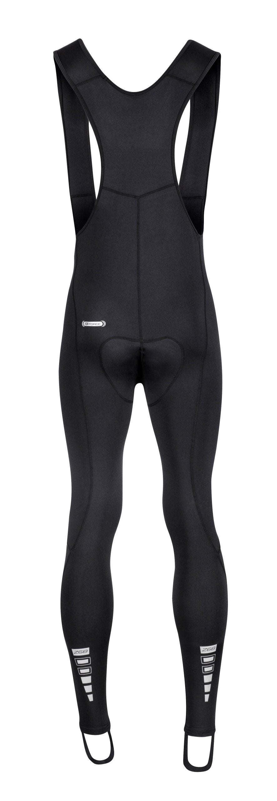 Pantaloni lungi cu bretele si bazon Force Z68 negri XS