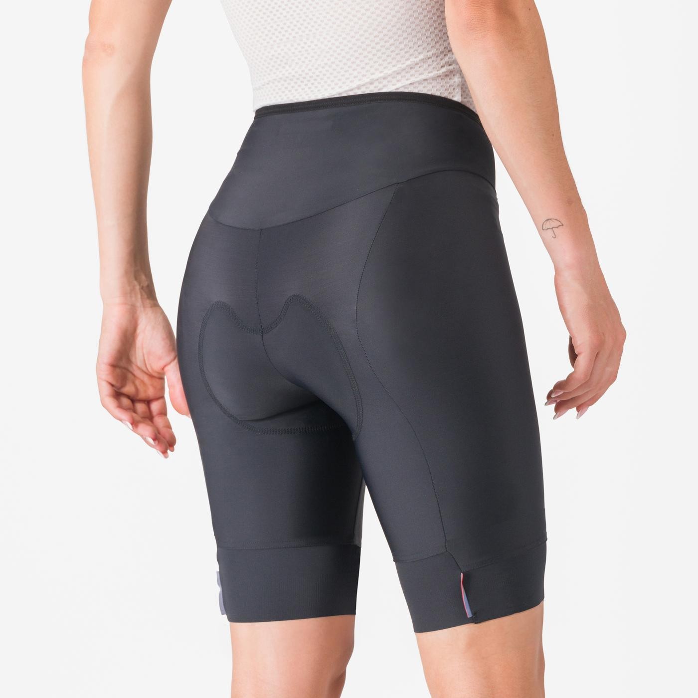 Pantaloni scurti Castelli Prima 2, pentru femei, negru/negru, L