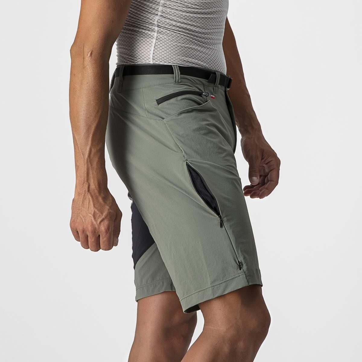 pantaloni scurti castelli unlimited trail baggy kaki xl 2