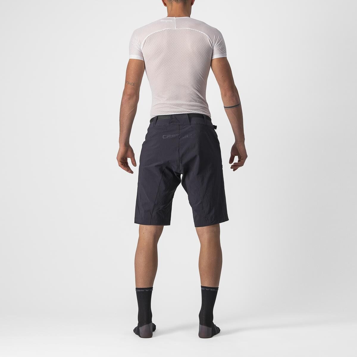 pantaloni scurti castelli unlimited trail baggy negru l 1