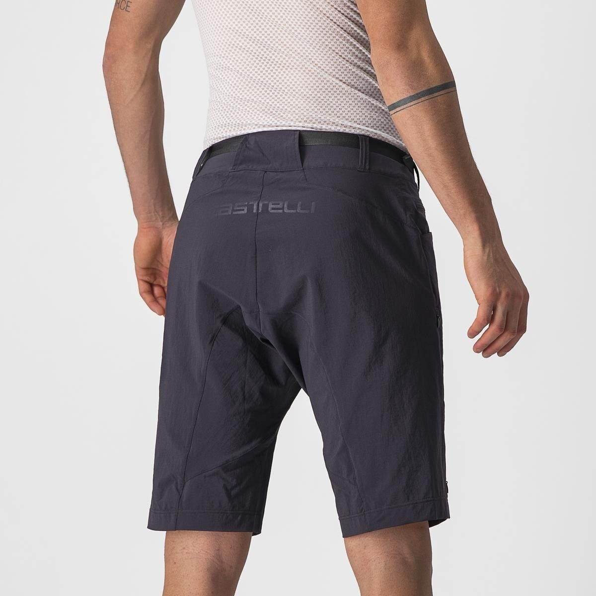 pantaloni scurti castelli unlimited trail baggy negru m 4