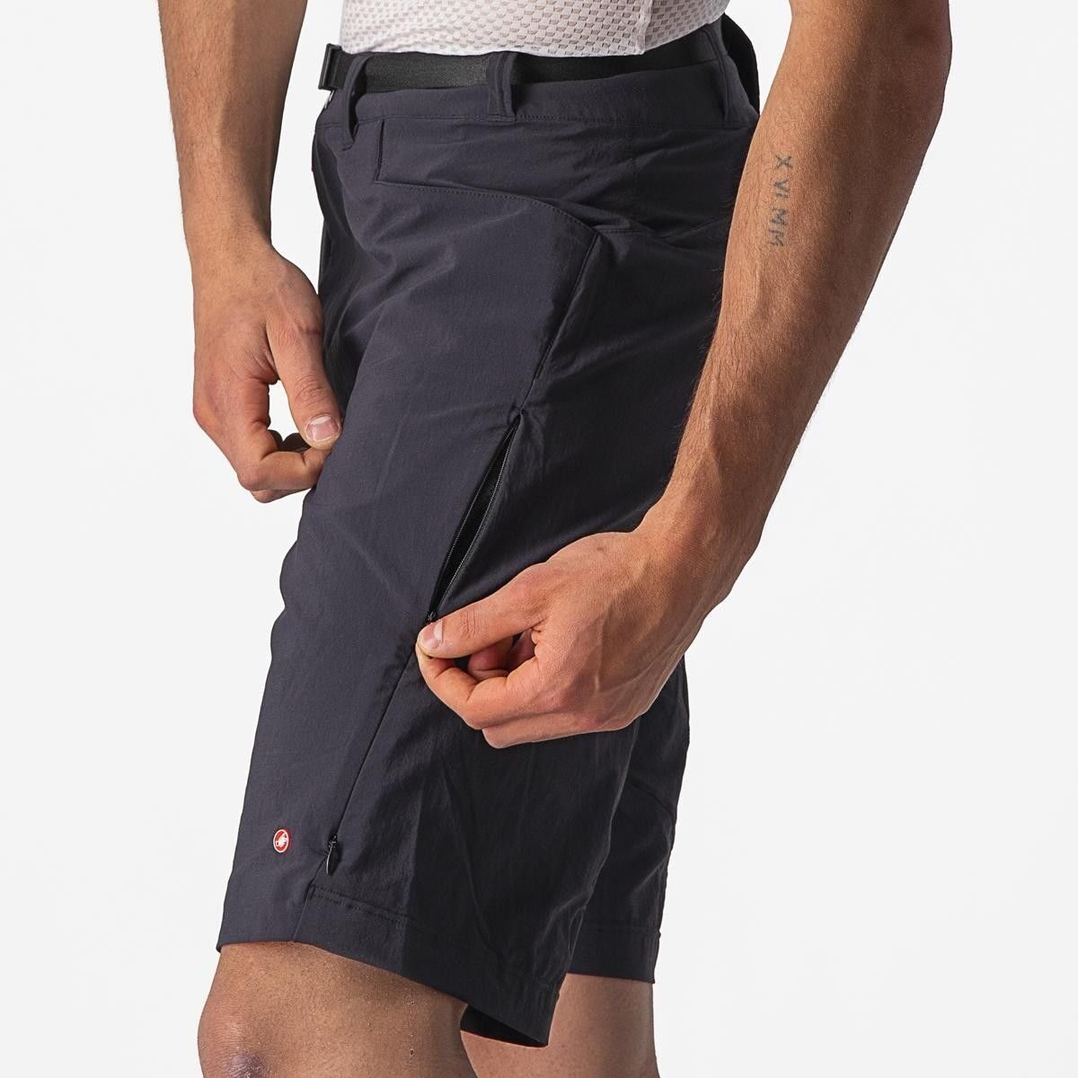 pantaloni scurti castelli unlimited trail baggy negru xxl 2