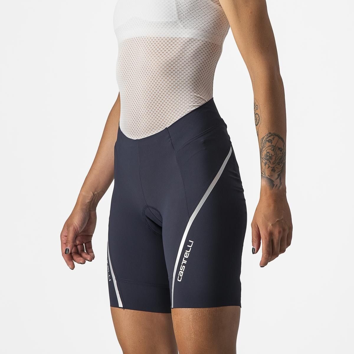 pantaloni scurti castelli velocissima 3 de dama bleumarin argintiu m 1