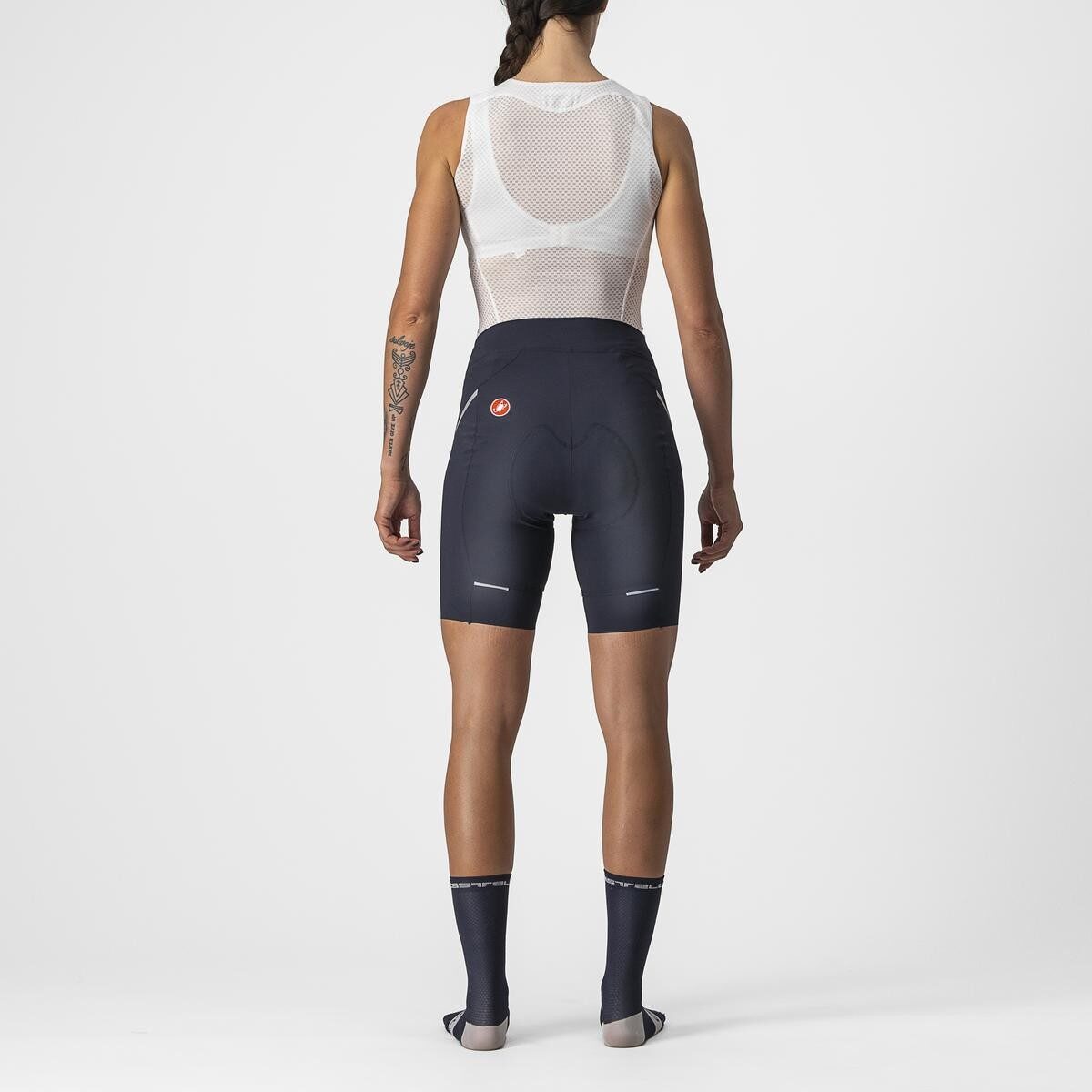pantaloni scurti castelli velocissima 3 de dama bleumarin argintiu m