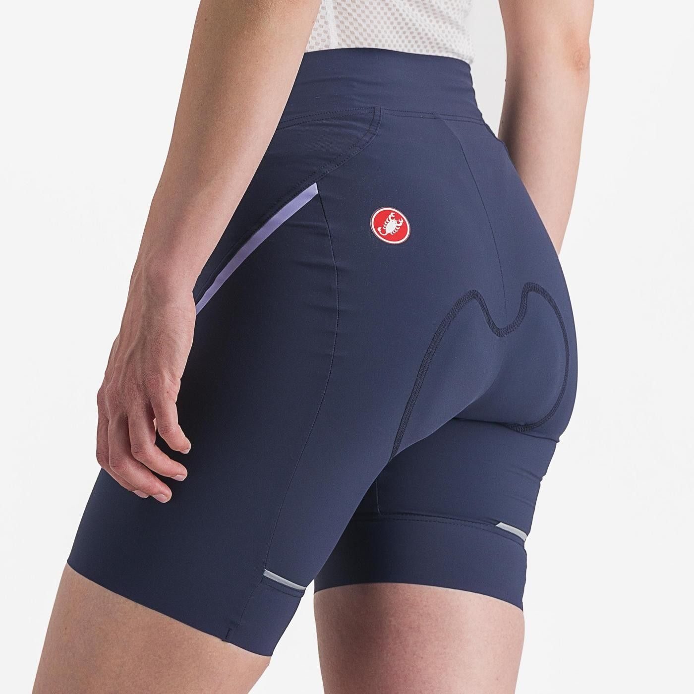 pantaloni scurti castelli velocissima 3 de dama bleumarin violet l 4