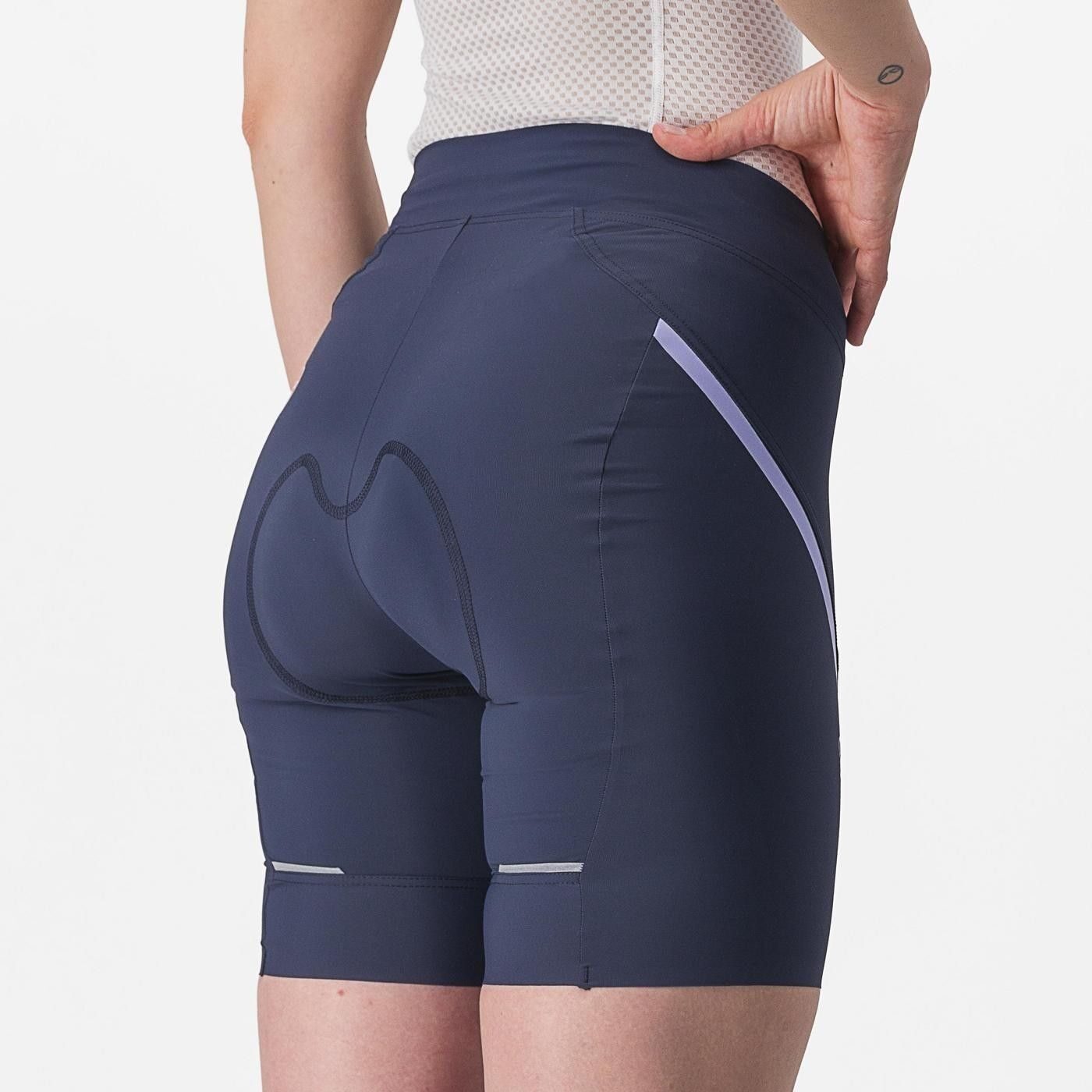 pantaloni scurti castelli velocissima 3 de dama bleumarin violet m 3
