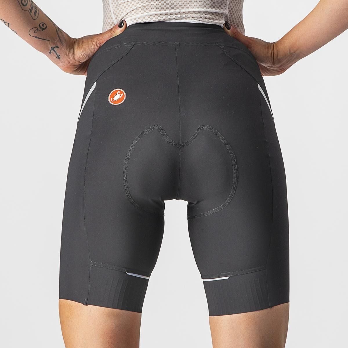 pantaloni scurti castelli velocissima 3 de dama negru argintiu s 4