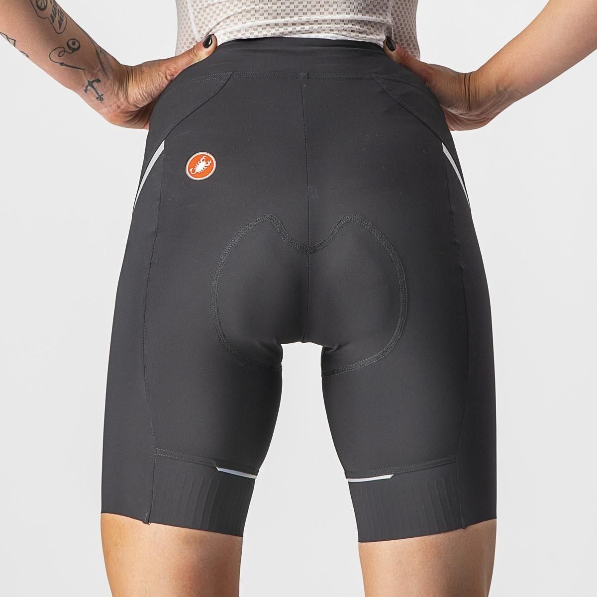 pantaloni scurti castelli velocissima 3 de dama negru argintiu xl 4