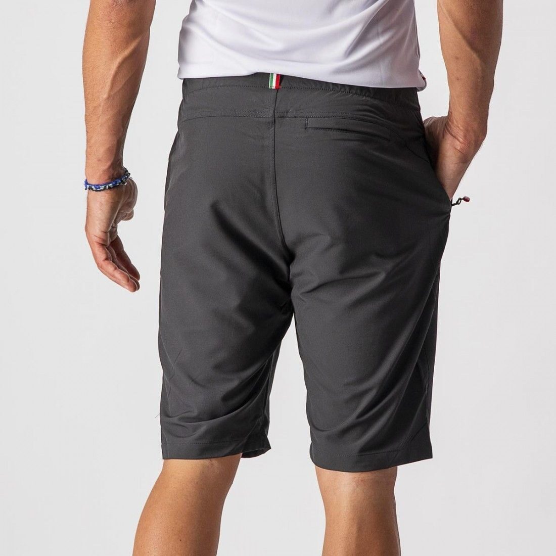 pantaloni scurti casual castelli milano negru m 1