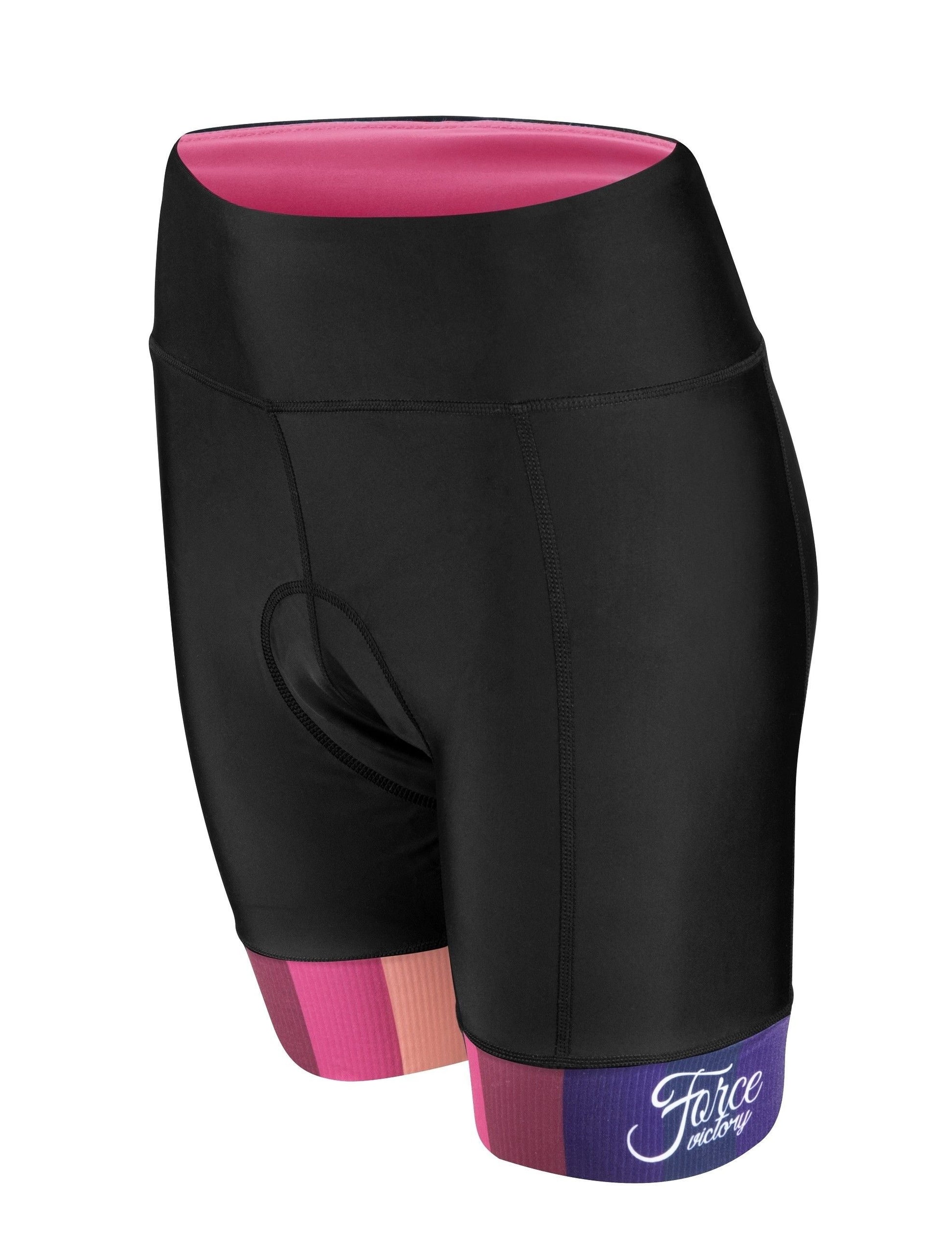 pantaloni scurti cu bazon force f victory negru roz xs 2