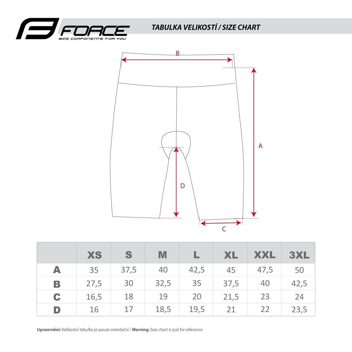 pantaloni scurti cu bazon force f victory negru xs 6