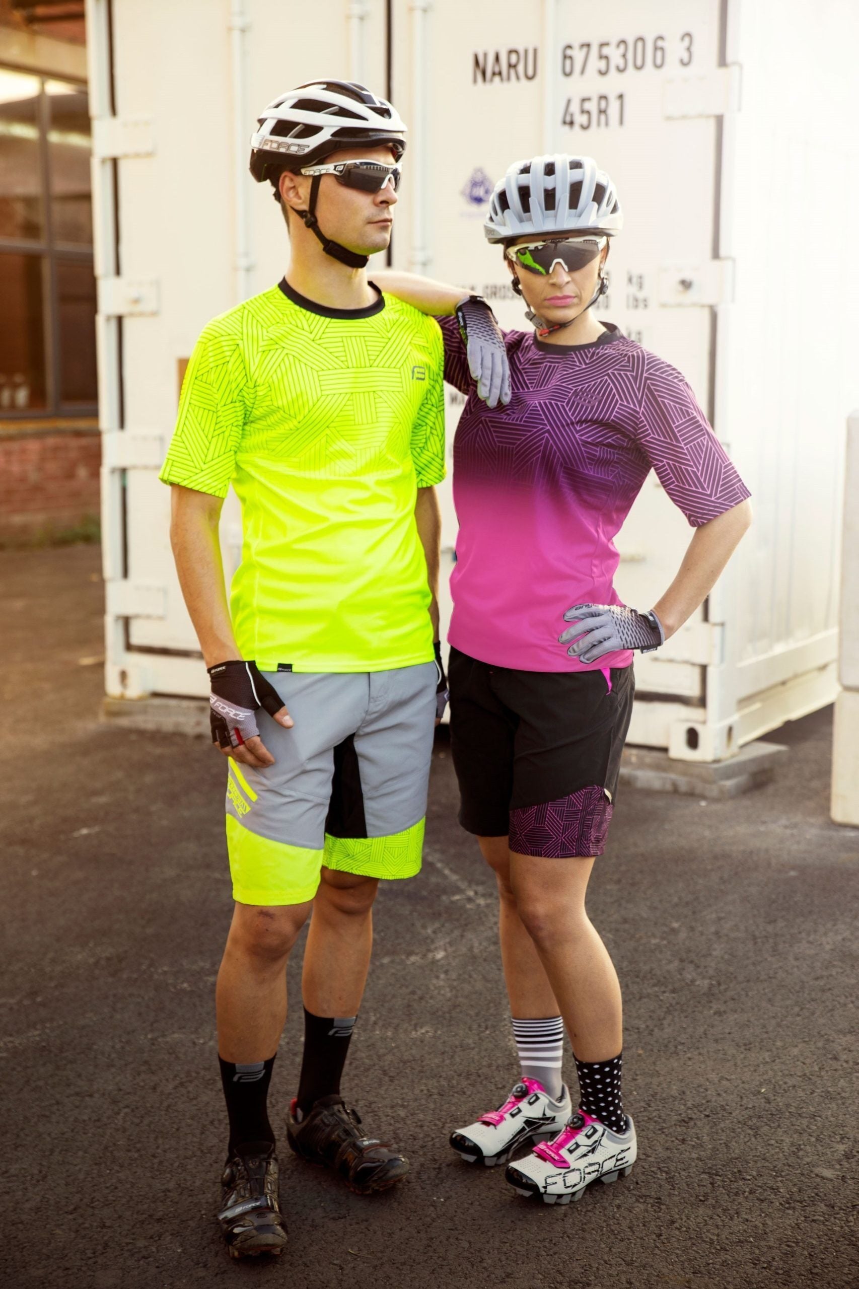 pantaloni scurti cu bazon force storm gri fluo s 6 scaled