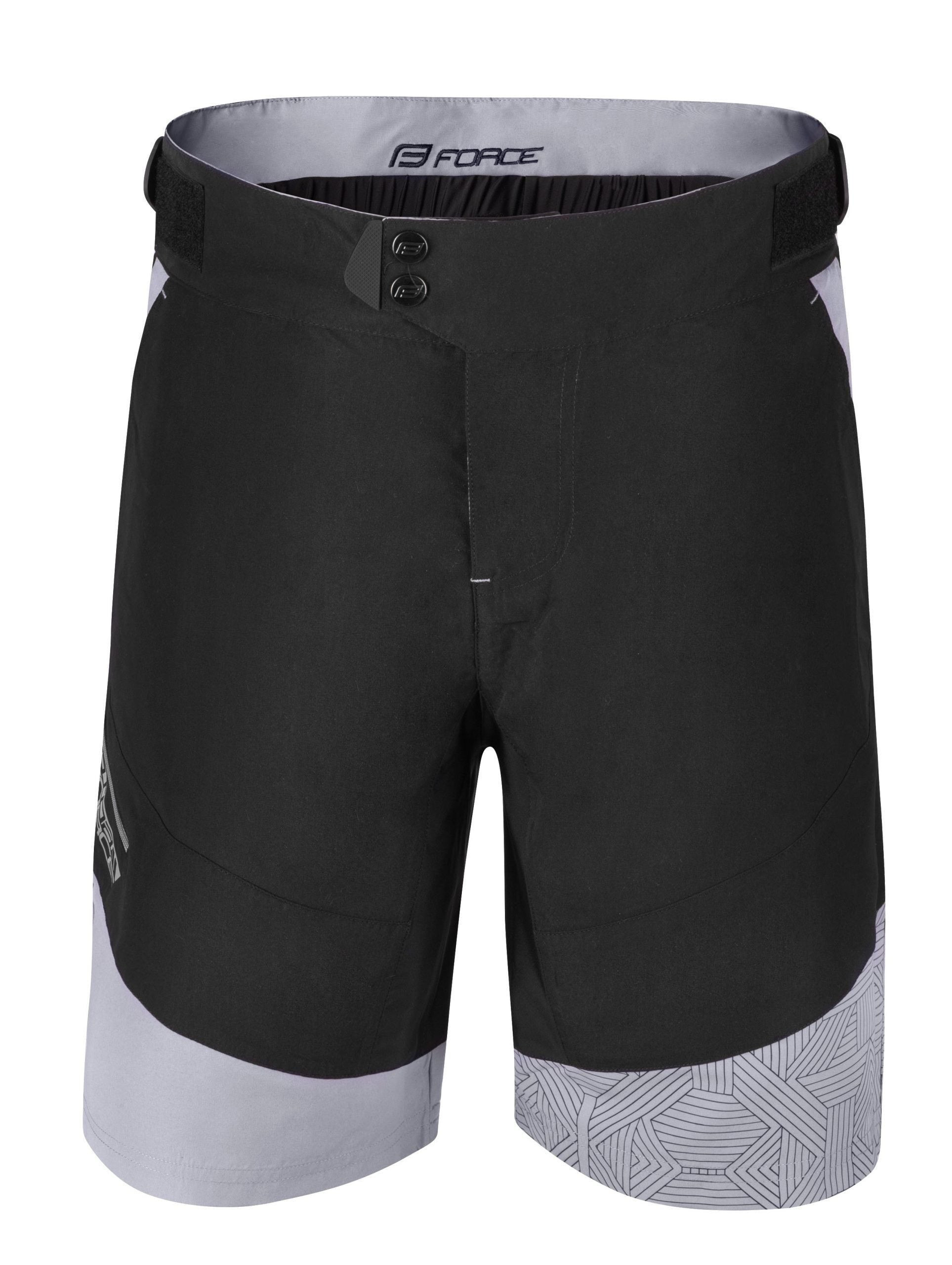 pantaloni scurti cu bazon force storm negru gri negru gri s scaled