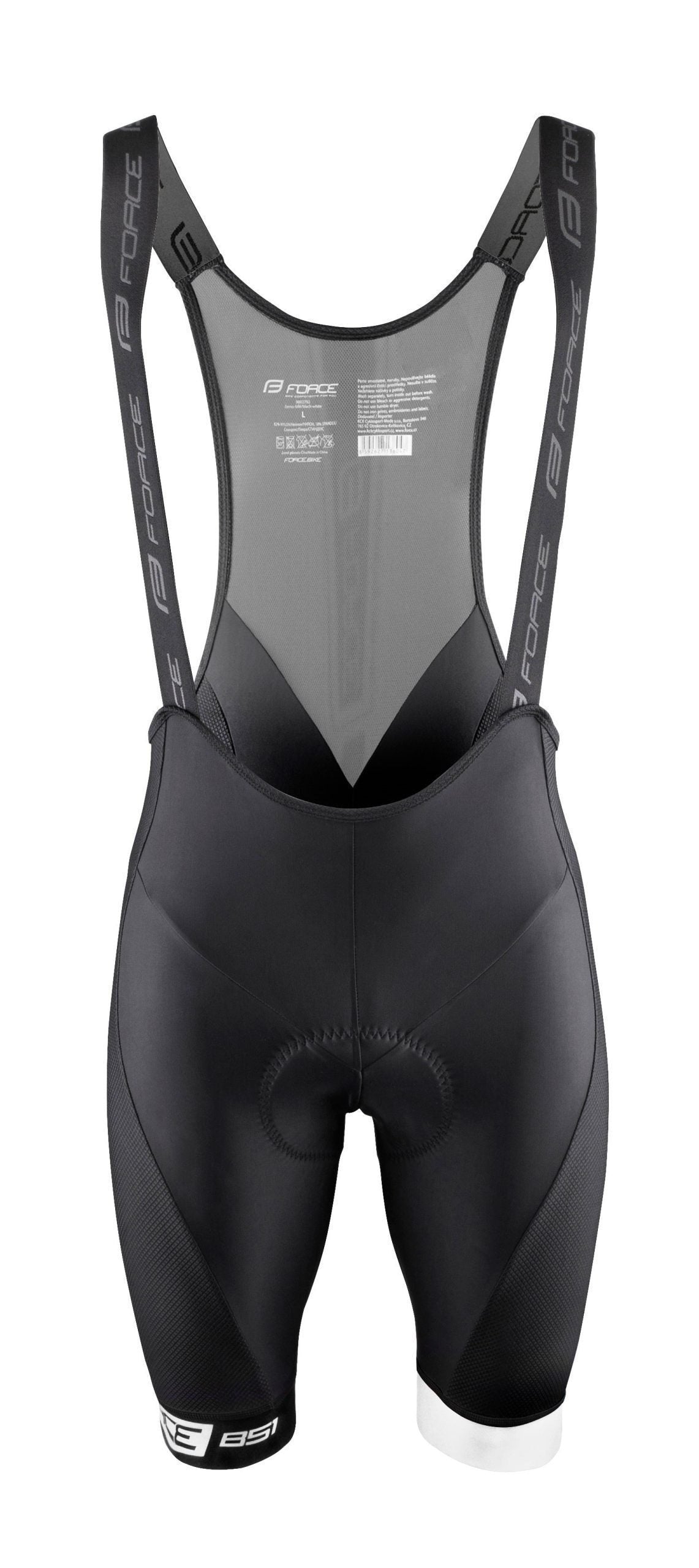 pantaloni scurti cu bazon si bretele force b51 negru alb 3xl scaled