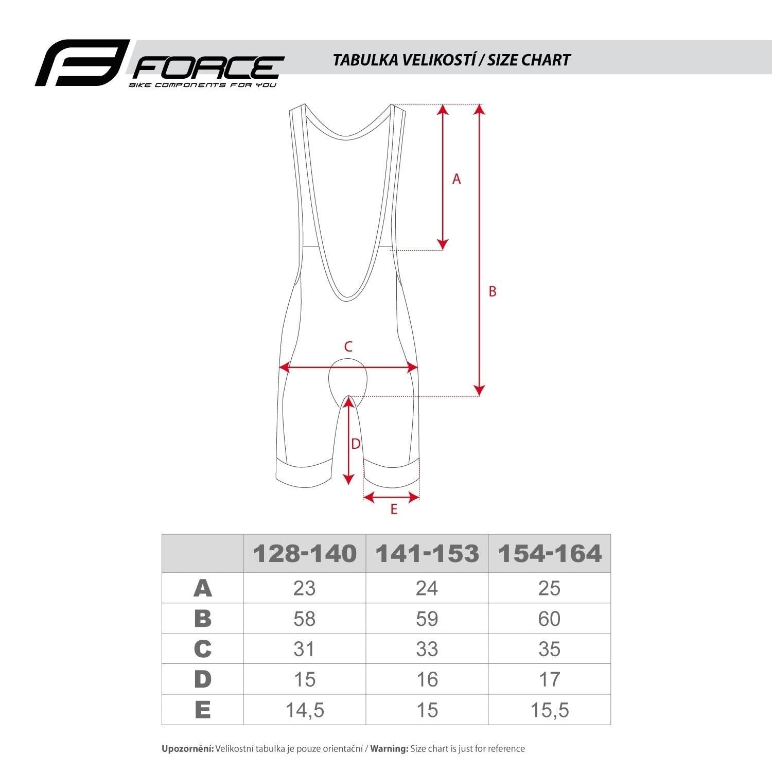 pantaloni scurti cu bazon si bretele force kid victory gri 128 140 cm 3