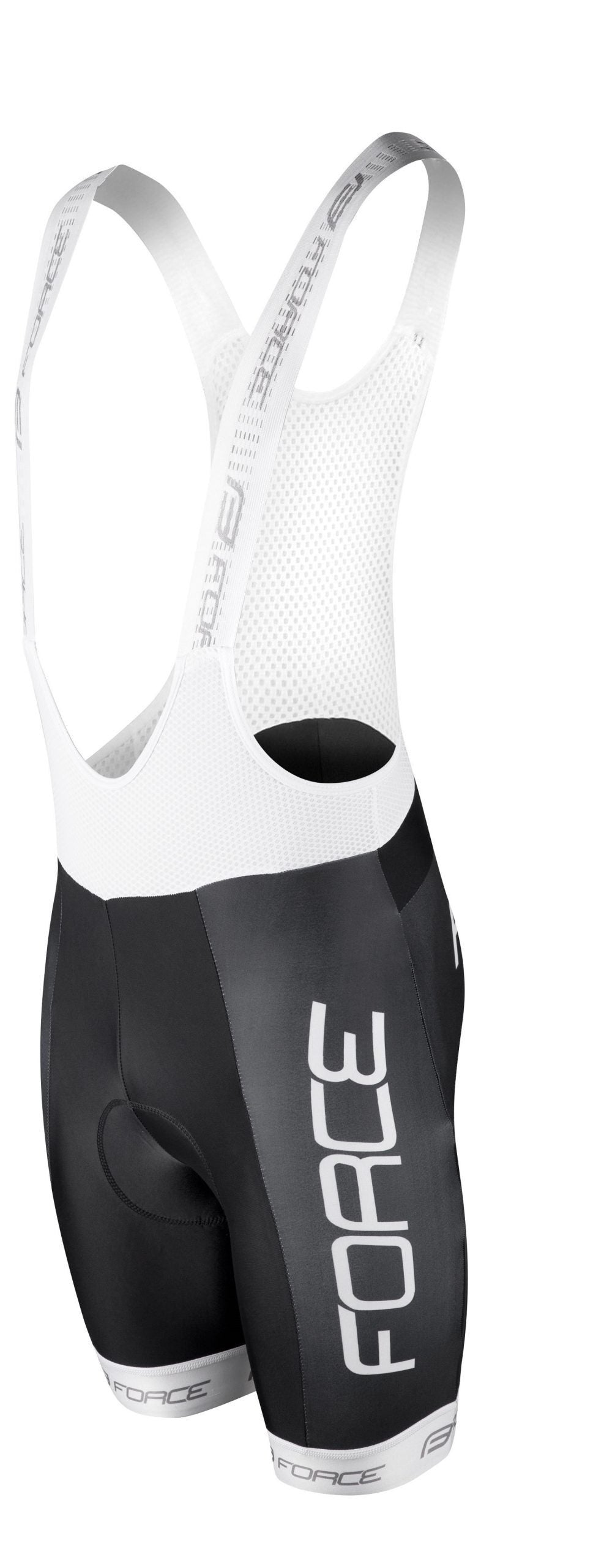 pantaloni scurti cu bazon si bretele force team18 negru alb xl scaled