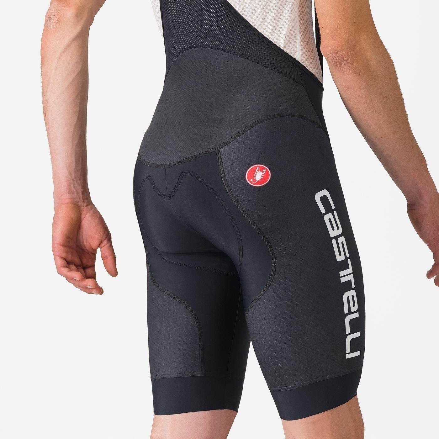 pantaloni scurti cu bretele castelli competizione 2 kit pentru barbati negru xxl 3