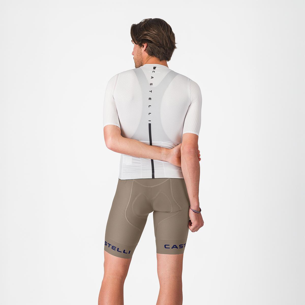 Pantaloni scurti cu bretele Castelli Competizione 2, pentru barbati, bej XL