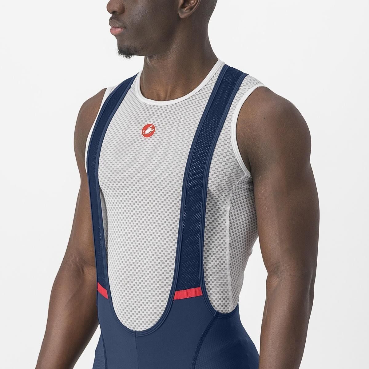 pantaloni scurti cu bretele castelli competizione indigo xxl 2
